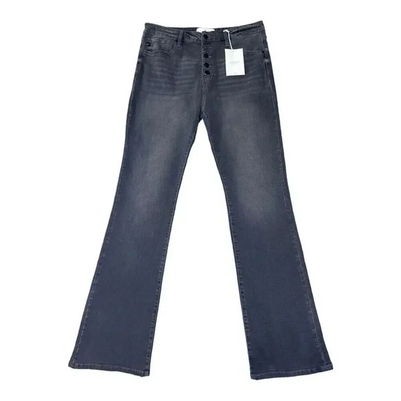 NEW KanCan Graphite Margaret High Rise Button Fly Bootcut Jeans Size 13/30 NWT - Picture 2 of 9